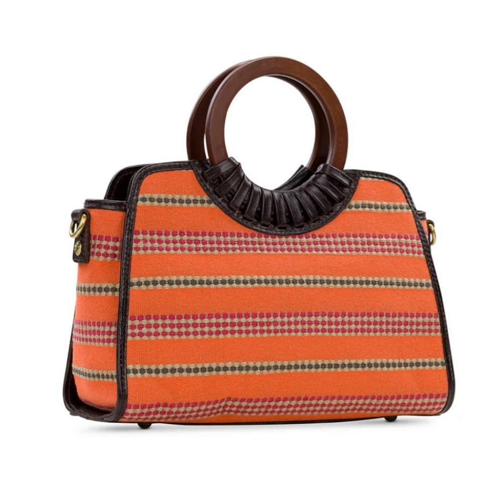 PATRICIA NASH LYON ROUND HANDLE SATCHEL CROSSBODY 13" x 8-3/8" NWT - Picture 3 of 5